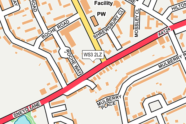 WS3 2LZ map - OS OpenMap – Local (Ordnance Survey) WS3 2LZ map - OS OpenMap – Local (Ordnance Survey)