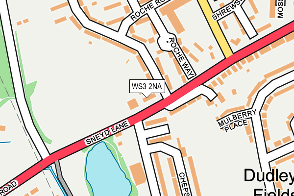 WS3 2NA map - OS OpenMap – Local (Ordnance Survey) WS3 2NA map - OS OpenMap – Local (Ordnance Survey)