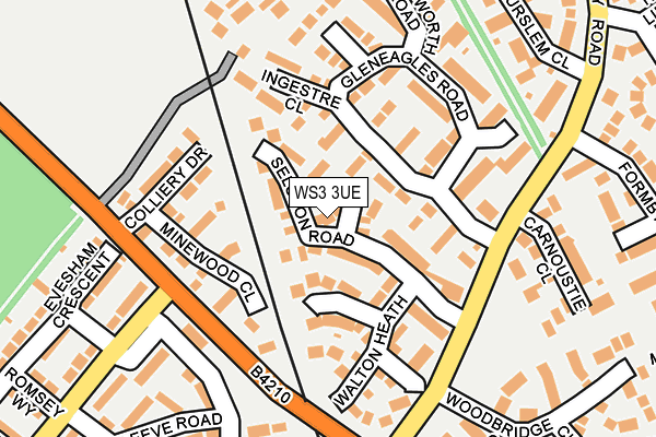 WS3 3UE map - OS OpenMap – Local (Ordnance Survey) WS3 3UE map - OS OpenMap – Local (Ordnance Survey)