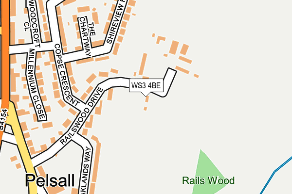 WS3 4BE map - OS OpenMap – Local (Ordnance Survey) WS3 4BE map - OS OpenMap – Local (Ordnance Survey)