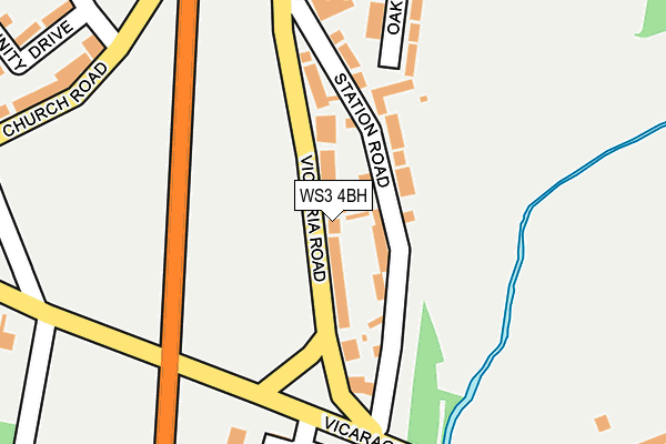 WS3 4BH map - OS OpenMap – Local (Ordnance Survey) WS3 4BH map - OS OpenMap – Local (Ordnance Survey)