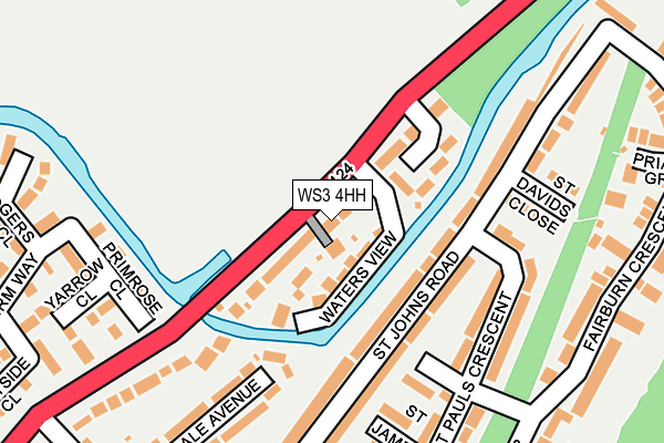 WS3 4HH map - OS OpenMap – Local (Ordnance Survey) WS3 4HH map - OS OpenMap – Local (Ordnance Survey)