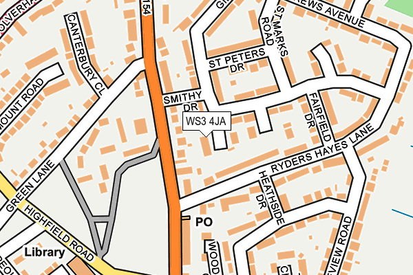 WS3 4JA map - OS OpenMap – Local (Ordnance Survey) WS3 4JA map - OS OpenMap – Local (Ordnance Survey)