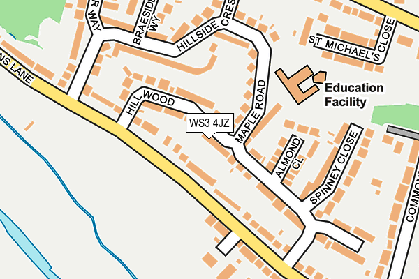 WS3 4JZ map - OS OpenMap – Local (Ordnance Survey) WS3 4JZ map - OS OpenMap – Local (Ordnance Survey)