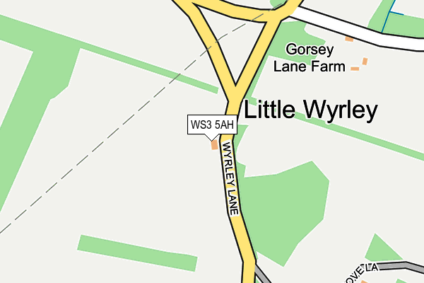 WS3 5AH map - OS OpenMap – Local (Ordnance Survey) WS3 5AH map - OS OpenMap – Local (Ordnance Survey)