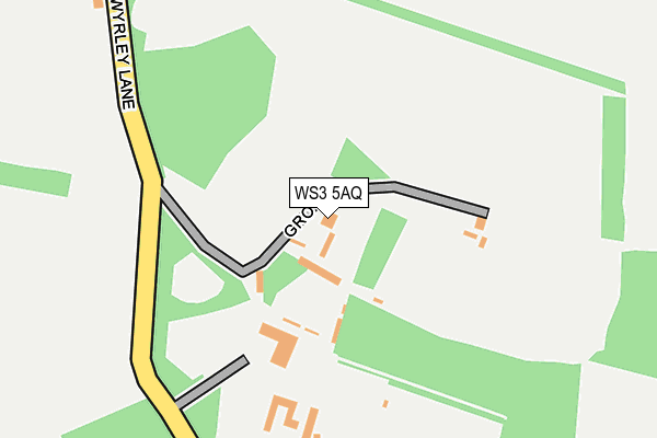 WS3 5AQ map - OS OpenMap – Local (Ordnance Survey) WS3 5AQ map - OS OpenMap – Local (Ordnance Survey)