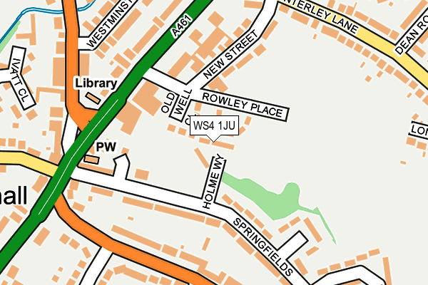 WS4 1JU map - OS OpenMap – Local (Ordnance Survey) WS4 1JU map - OS OpenMap – Local (Ordnance Survey)