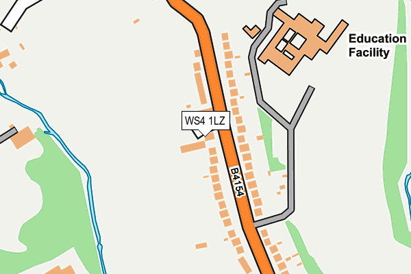 WS4 1LZ map - OS OpenMap – Local (Ordnance Survey) WS4 1LZ map - OS OpenMap – Local (Ordnance Survey)