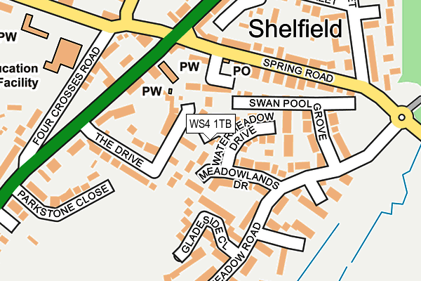WS4 1TB map - OS OpenMap – Local (Ordnance Survey) WS4 1TB map - OS OpenMap – Local (Ordnance Survey)