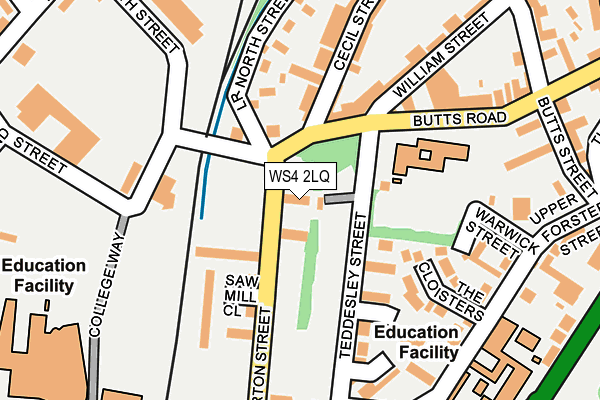 WS4 2LQ map - OS OpenMap – Local (Ordnance Survey) WS4 2LQ map - OS OpenMap – Local (Ordnance Survey)