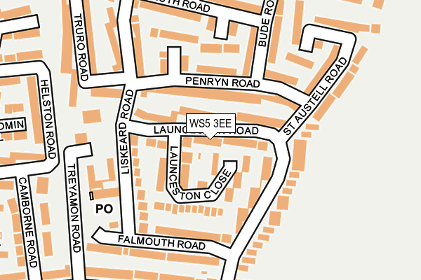 WS5 3EE map - OS OpenMap – Local (Ordnance Survey) WS5 3EE map - OS OpenMap – Local (Ordnance Survey)