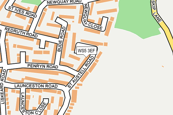 WS5 3EF map - OS OpenMap – Local (Ordnance Survey) WS5 3EF map - OS OpenMap – Local (Ordnance Survey)