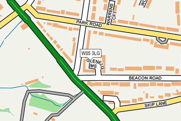 WS5 3LG map - OS OpenMap – Local (Ordnance Survey) WS5 3LG map - OS OpenMap – Local (Ordnance Survey)
