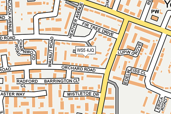 WS5 4JQ map - OS OpenMap – Local (Ordnance Survey) WS5 4JQ map - OS OpenMap – Local (Ordnance Survey)