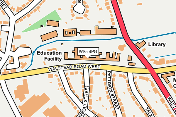 WS5 4PG map - OS OpenMap – Local (Ordnance Survey) WS5 4PG map - OS OpenMap – Local (Ordnance Survey)