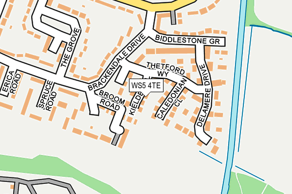 WS5 4TE map - OS OpenMap – Local (Ordnance Survey) WS5 4TE map - OS OpenMap – Local (Ordnance Survey)