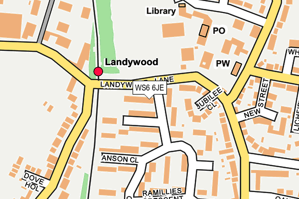 WS6 6JE map - OS OpenMap – Local (Ordnance Survey) WS6 6JE map - OS OpenMap – Local (Ordnance Survey)