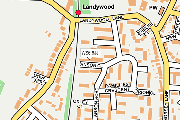 WS6 6JJ map - OS OpenMap – Local (Ordnance Survey) WS6 6JJ map - OS OpenMap – Local (Ordnance Survey)