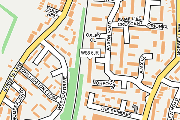 WS6 6JR map - OS OpenMap – Local (Ordnance Survey) WS6 6JR map - OS OpenMap – Local (Ordnance Survey)