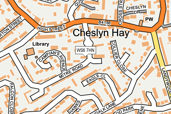WS6 7HN map - OS OpenMap – Local (Ordnance Survey) WS6 7HN map - OS OpenMap – Local (Ordnance Survey)