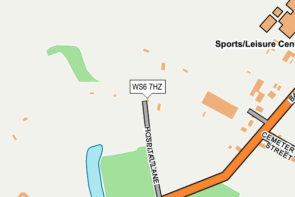 WS6 7HZ map - OS OpenMap – Local (Ordnance Survey) WS6 7HZ map - OS OpenMap – Local (Ordnance Survey)