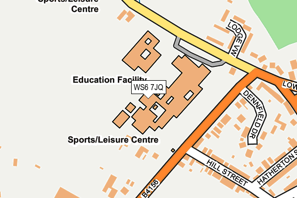 WS6 7JQ map - OS OpenMap – Local (Ordnance Survey) WS6 7JQ map - OS OpenMap – Local (Ordnance Survey)