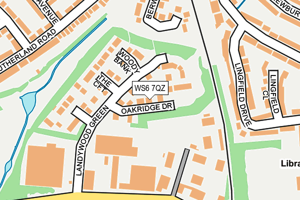WS6 7QZ map - OS OpenMap – Local (Ordnance Survey) WS6 7QZ map - OS OpenMap – Local (Ordnance Survey)