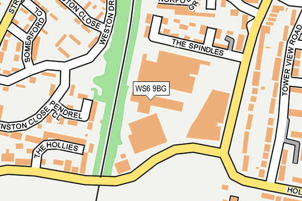 WS6 9BG map - OS OpenMap – Local (Ordnance Survey) WS6 9BG map - OS OpenMap – Local (Ordnance Survey)