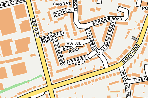 WS7 0DB map - OS OpenMap – Local (Ordnance Survey) WS7 0DB map - OS OpenMap – Local (Ordnance Survey)