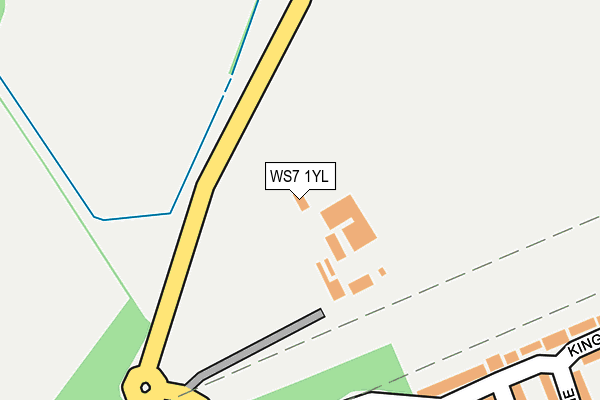 WS7 1YL map - OS OpenMap – Local (Ordnance Survey) WS7 1YL map - OS OpenMap – Local (Ordnance Survey)