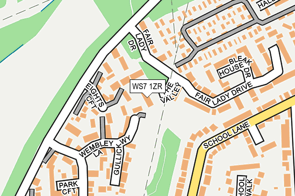 WS7 1ZR map - OS OpenMap – Local (Ordnance Survey) WS7 1ZR map - OS OpenMap – Local (Ordnance Survey)