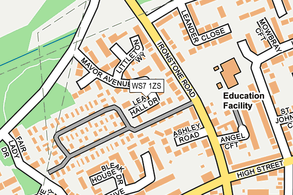 WS7 1ZS map - OS OpenMap – Local (Ordnance Survey) WS7 1ZS map - OS OpenMap – Local (Ordnance Survey)