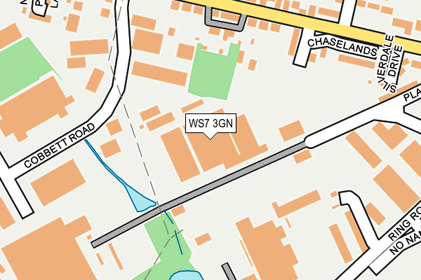 WS7 3GN map - OS OpenMap – Local (Ordnance Survey) WS7 3GN map - OS OpenMap – Local (Ordnance Survey)