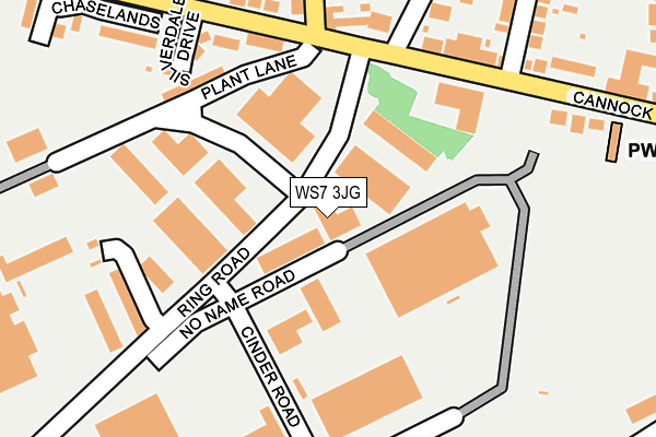 WS7 3JG map - OS OpenMap – Local (Ordnance Survey) WS7 3JG map - OS OpenMap – Local (Ordnance Survey)