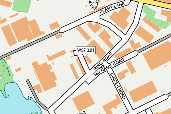 WS7 3JH map - OS OpenMap – Local (Ordnance Survey) WS7 3JH map - OS OpenMap – Local (Ordnance Survey)