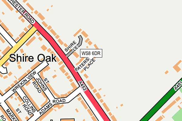 WS8 6DR map - OS OpenMap – Local (Ordnance Survey) WS8 6DR map - OS OpenMap – Local (Ordnance Survey)