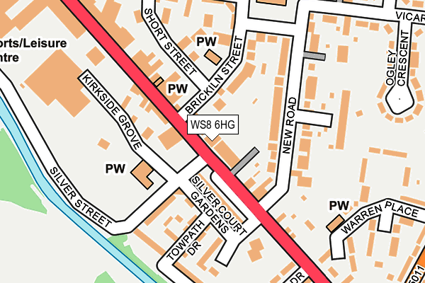 WS8 6HG map - OS OpenMap – Local (Ordnance Survey) WS8 6HG map - OS OpenMap – Local (Ordnance Survey)