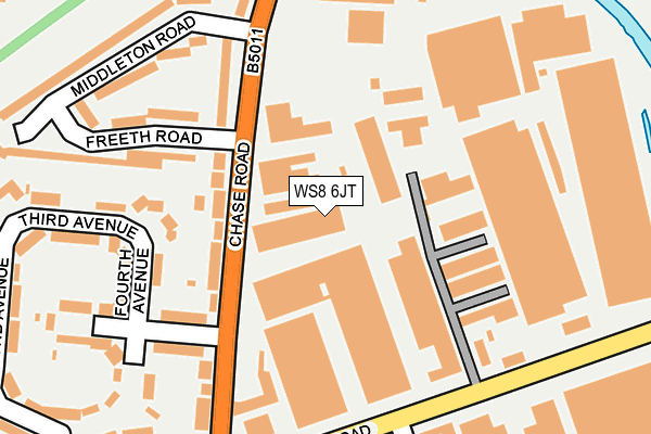 WS8 6JT map - OS OpenMap – Local (Ordnance Survey) WS8 6JT map - OS OpenMap – Local (Ordnance Survey)