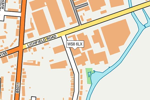 WS8 6LX map - OS OpenMap – Local (Ordnance Survey) WS8 6LX map - OS OpenMap – Local (Ordnance Survey)