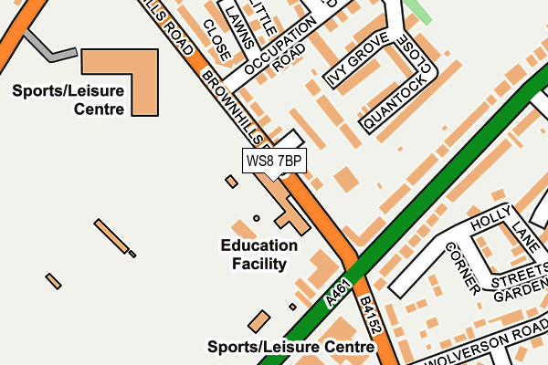 WS8 7BP map - OS OpenMap – Local (Ordnance Survey) WS8 7BP map - OS OpenMap – Local (Ordnance Survey)