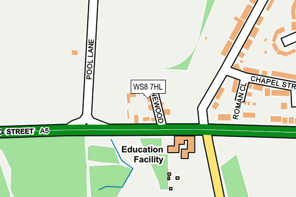 WS8 7HL map - OS OpenMap – Local (Ordnance Survey) WS8 7HL map - OS OpenMap – Local (Ordnance Survey)