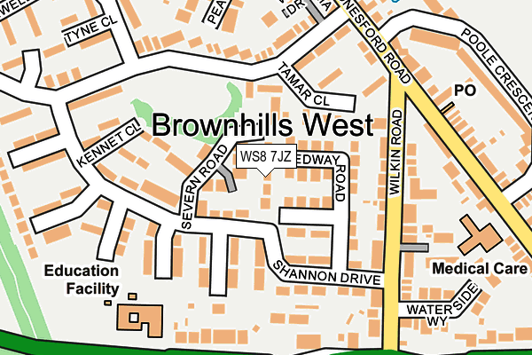 WS8 7JZ map - OS OpenMap – Local (Ordnance Survey) WS8 7JZ map - OS OpenMap – Local (Ordnance Survey)