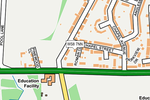 WS8 7NN map - OS OpenMap – Local (Ordnance Survey) WS8 7NN map - OS OpenMap – Local (Ordnance Survey)