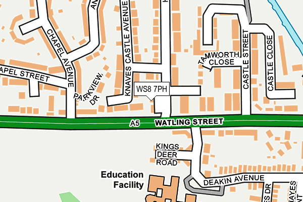 WS8 7PH map - OS OpenMap – Local (Ordnance Survey) WS8 7PH map - OS OpenMap – Local (Ordnance Survey)