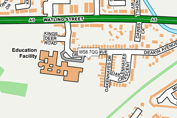 WS8 7QG map - OS OpenMap – Local (Ordnance Survey) WS8 7QG map - OS OpenMap – Local (Ordnance Survey)