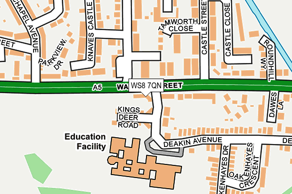 WS8 7QN map - OS OpenMap – Local (Ordnance Survey) WS8 7QN map - OS OpenMap – Local (Ordnance Survey)