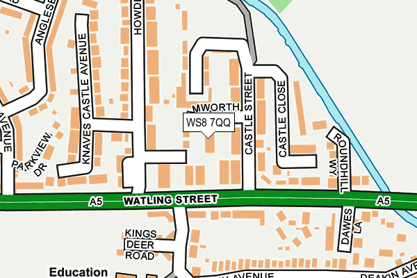 WS8 7QQ map - OS OpenMap – Local (Ordnance Survey) WS8 7QQ map - OS OpenMap – Local (Ordnance Survey)