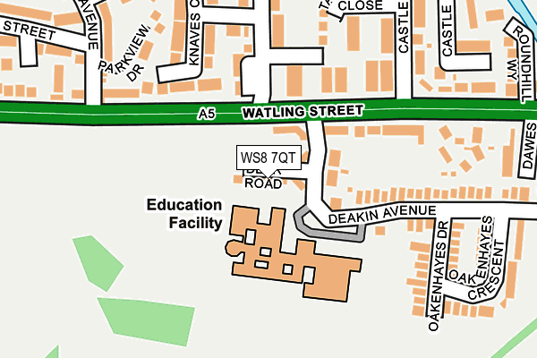 WS8 7QT map - OS OpenMap – Local (Ordnance Survey) WS8 7QT map - OS OpenMap – Local (Ordnance Survey)