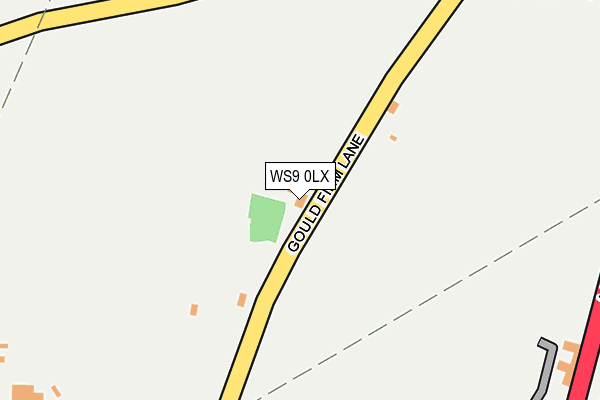 WS9 0LX map - OS OpenMap – Local (Ordnance Survey) WS9 0LX map - OS OpenMap – Local (Ordnance Survey)