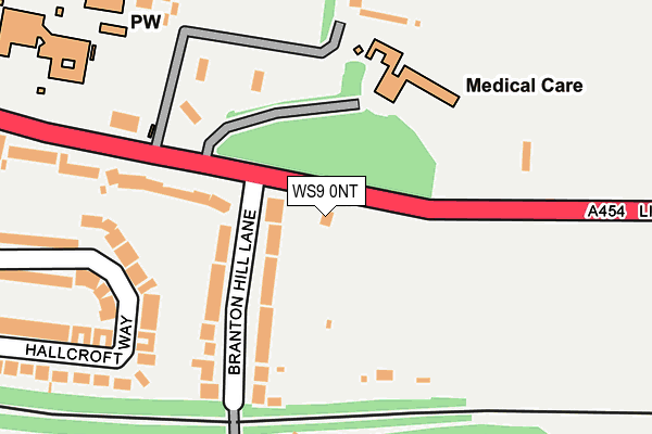 WS9 0NT map - OS OpenMap – Local (Ordnance Survey) WS9 0NT map - OS OpenMap – Local (Ordnance Survey)